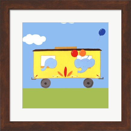 Framed Circus Train III Print