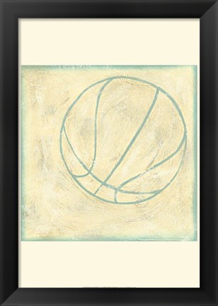 Framed Basketball Rules Print