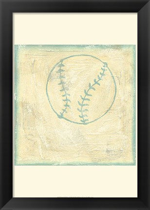 Framed Baseball Rules Print