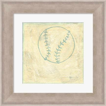 Framed Baseball Rules Print