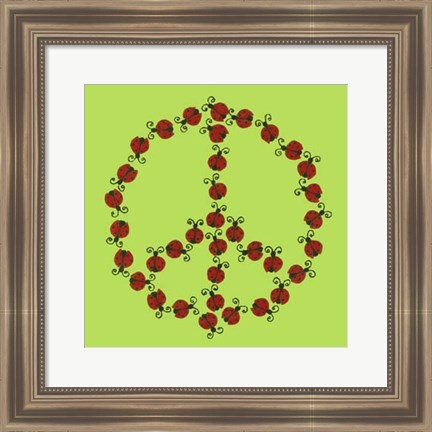 Framed Peace Collection IV Print