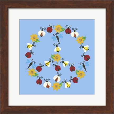 Framed Peace Collection VI Print