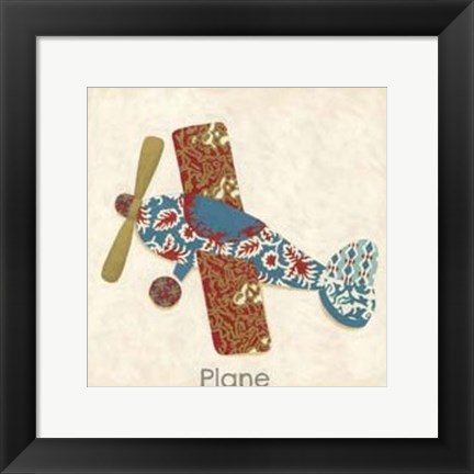 Framed Patchwork Transportation III Print