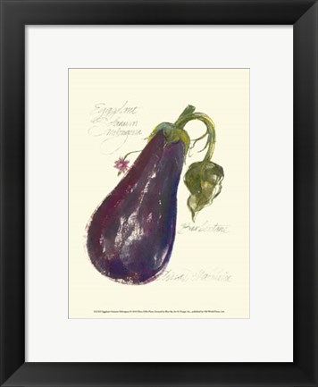 Framed Eggplant Solanum Melongena Print