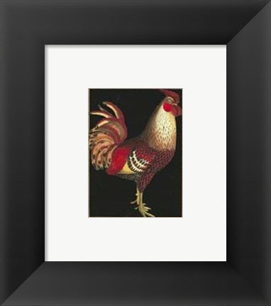 Framed Single Rooster (IP) I Print