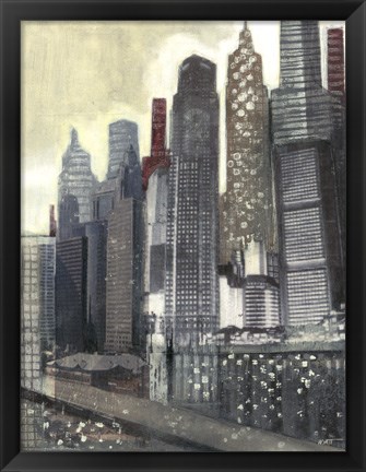 Framed Urban Landscape II Print