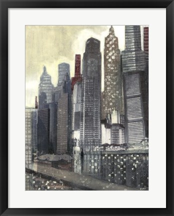 Framed Urban Landscape II Print