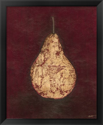 Framed Gold Pear Print