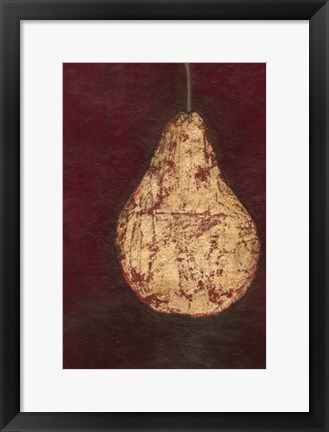 Framed Gold Pear Print