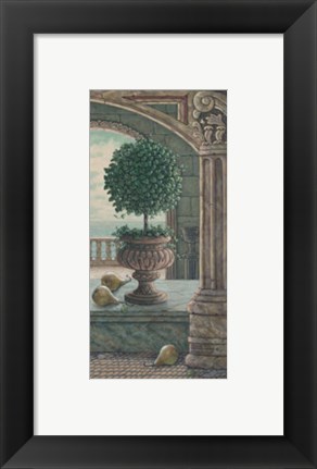 Framed Pears and Topiary Print