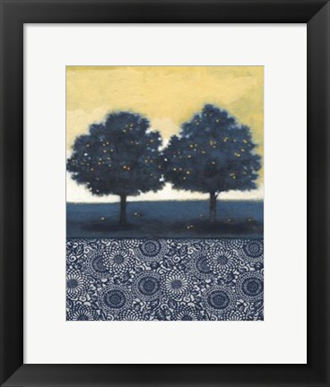 Framed Blue Lemon Tree II Print