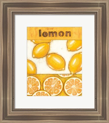 Framed Lemon Print