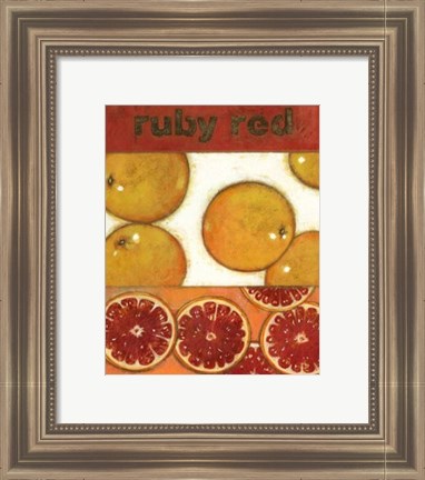 Framed Ruby Red Print