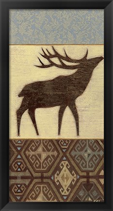 Framed Lodge Elk Print