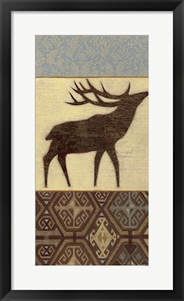 Framed Lodge Elk Print