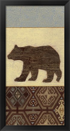 Framed Lodge Bear Print