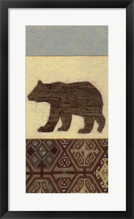 Framed Lodge Bear Print