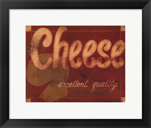 Framed Cheese Print