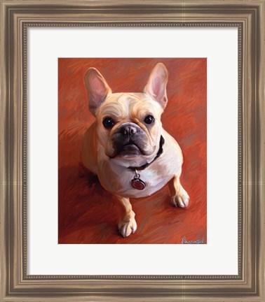 Framed Sophie French Bulldog Print