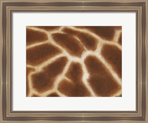 Framed Giraffe I Print