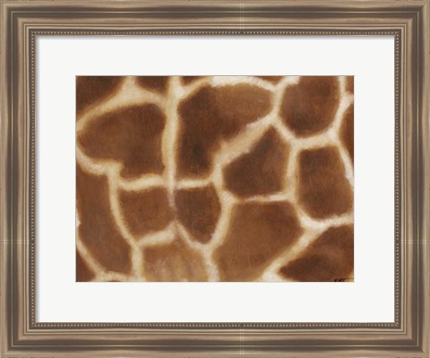 Framed Giraffe II Print