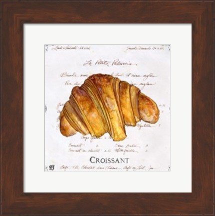 Framed Croissant Print