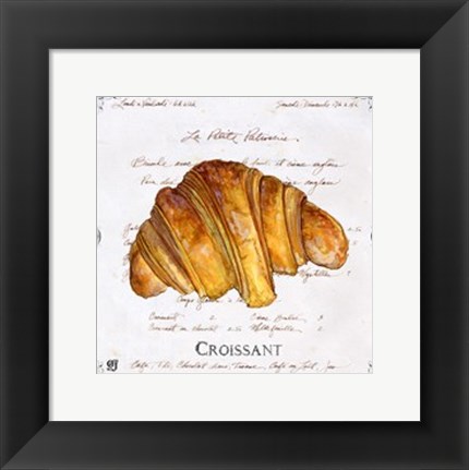 Framed Croissant Print