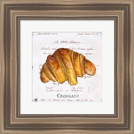 Framed Croissant Print