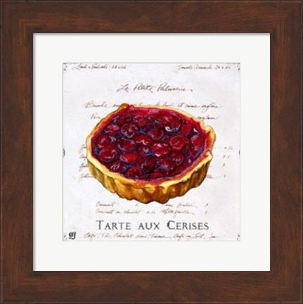 Framed Tarte aux Cerises Print