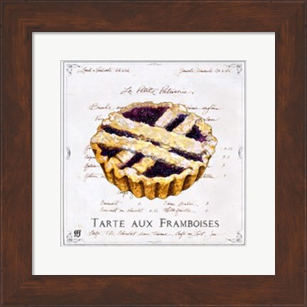 Framed Tarte aux Framboises Print