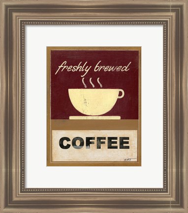 Framed Hot Coffee I Print