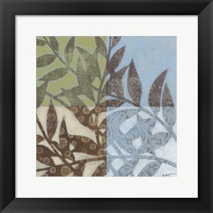 Framed Swaying Fronds II Print