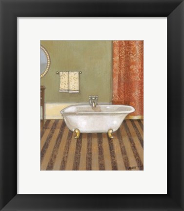 Framed Upscale Bath II Print