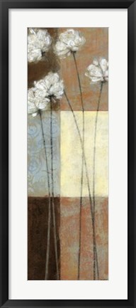 Framed Raku Blossoms I Print