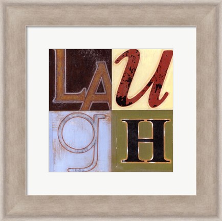 Framed Laugh a Lot Print