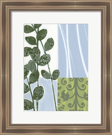 Framed Serene Sway I Print