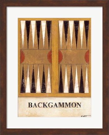 Framed Backgammon Print