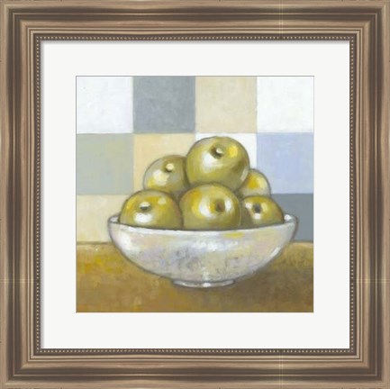 Framed Green Apples Print