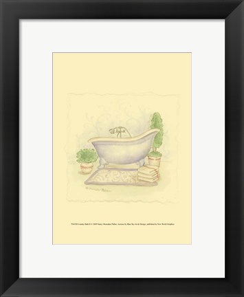 Framed Country Bath II Print