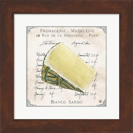 Framed Fromages II Print