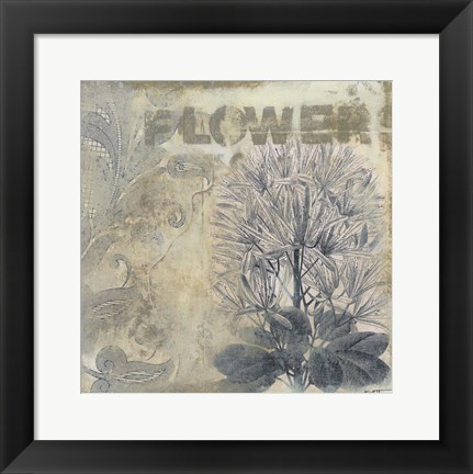 Framed Beautiful Flowers II Print