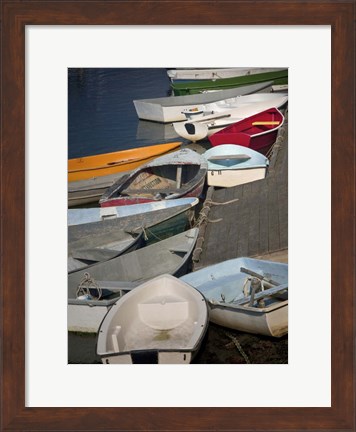 Framed Row Boats III Print