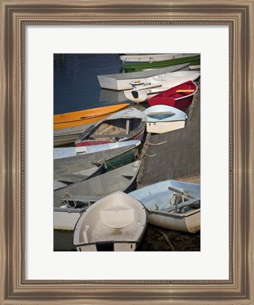 Framed Row Boats III Print