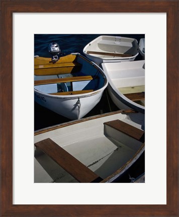 Framed Row Boats V Print