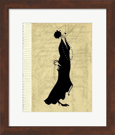 Framed Flapper Fashion II Print