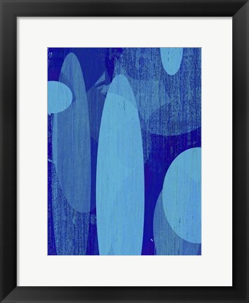 Framed Ocean Ellipses II Print