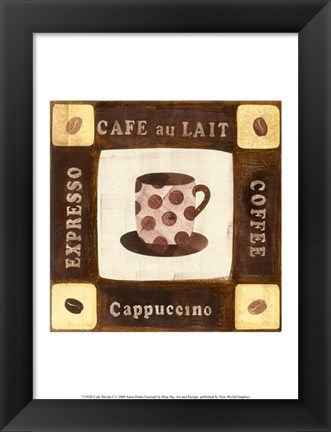 Framed Cafe Mocha I Print