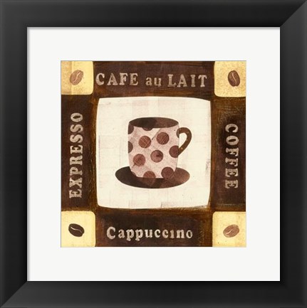 Framed Cafe Mocha I Print