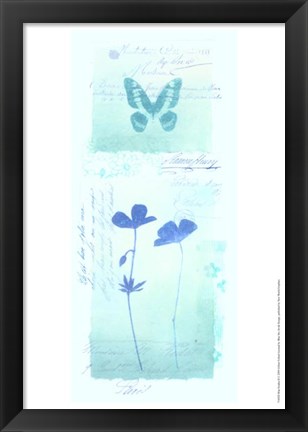 Framed Blue Studies II Print