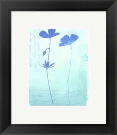 Framed Blue Studies II Print